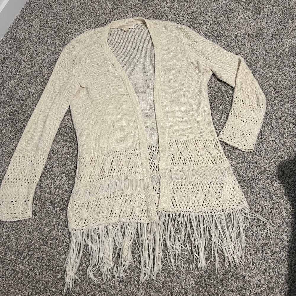 Michael Kors fringe hem sweater